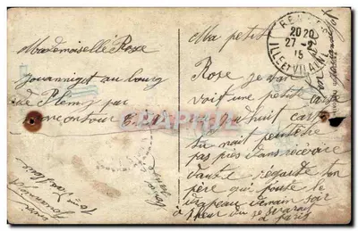Soldado em uniforme militar — cruz de Jerusalém e crucifixo — editor Aghe, Paris, n° 408 — Verso