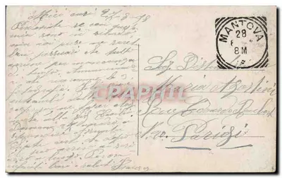 Widok morza pod chmurami — Włochy — wydawca nieznany — Rewers
