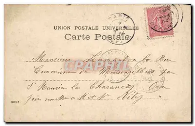 Réflexions de Bobette — III. Maman, maman! voilà p'tit père qui arrive. Vite je vais lui ouvrir la porte... — Union Postale Universelle — Back