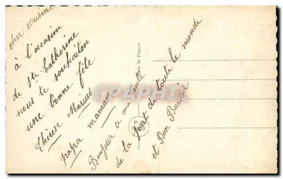 Stéphanie Catherine — Retrato feminino — PC PARIS n°3915 — Verso