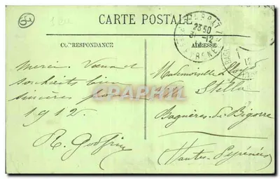 Biarritz — Les Falaises et le Phare — LL. n° 268 — Verso