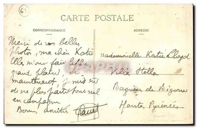Alençon — Castelo dos Duques — Éditions la Librairie Nationale, Alençon — Verso