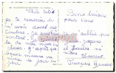 Bagnères-de-Bigorre — Il Casinò — Réal-Photo, n°149 — Verso