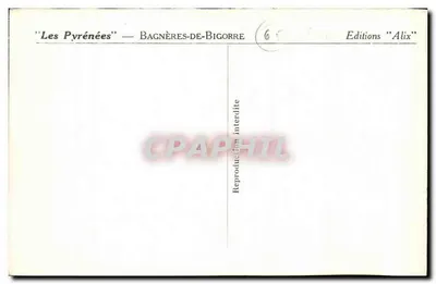 Parque Termal — Entrada de los Tenis y Terrazas — Ediciones Alix — Reverso