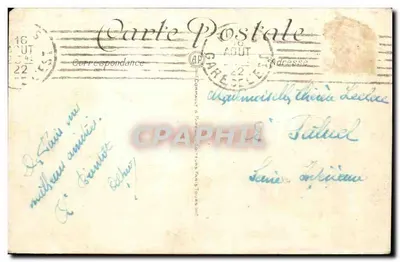 Paryż - Buttes Montmartre, Święty Serce i Rue Clignancourt - A. P. — Rewers
