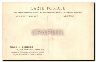 Paris — La Porte Saint-Denis — Éditeur : Émile J. Bannier, Paris (XIIe) — Verso