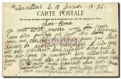 Paryż — Bulwar i Brama Saint-Martin — E.M. nr 5024 — Rewers