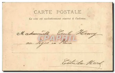 Buttes Chaumont — Paryż — P. Marmuse, nr 104 — Rewers