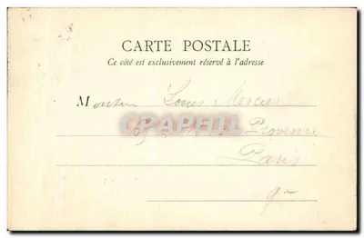 Paris — A Bastilha — B. F., Paris — Verso