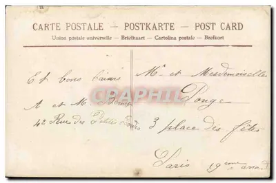 Homem em traje — saudação 'Bom Ano' — editor A. L. K. (nº 4114) — Verso