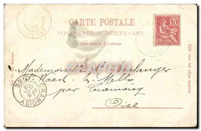 Tulipas amarelas — Woëx, 1º de julho de 1902 — Vaugas et Cie, Genebra — Verso