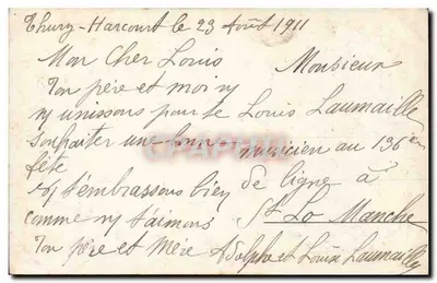Enfant avec bouquet — Gage d'affection — Éditeur Fanvill, n°1055 — Verso