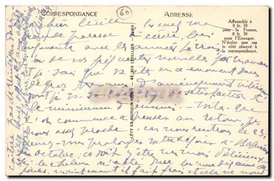 Compiègne — Zamek i tarasy — LL, n° 98 — Rewers