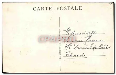 Dijon — Praça da República e Monumento Carnot — Edições C. L. E. Besançon n°3507 — Verso