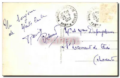 Monte-Carlo — Os Casinos — Edições FRANK, n°9 — Verso