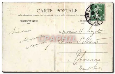 Paryż - Jardin des Plantes - Statua Bernardina de St-Pierre przez Holwrck — Rewers