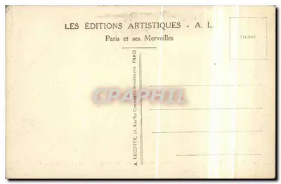 Paris - Ópera e Estação do Metrô - Editor A. L. — Verso