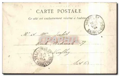 Prefeitura do 5º arrondissement — Paris — C.L.C. n°380 — Verso