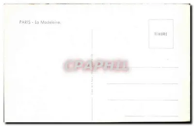 Paryż - Plac Madeleine — wydawca M. F. Rais, nr 1103 — Rewers