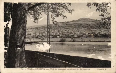 PONT-À-MOUSSON — Lado de Mousson, visto da Promenade — Naney N° 87