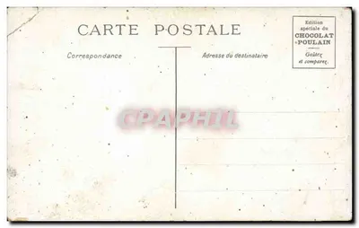 Castelo de Montrésor — vista pitoresca com aldeia e rio — Taul Rochas — Verso