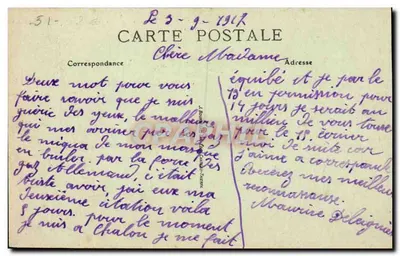 Chalons-sur-Marne — Katedra św. Alpina — Zbudowana około 1130 przez biskupa Geoffroy I — Rewers