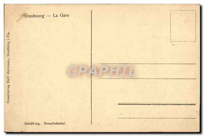 Strasburg — Gara — Kunstsverlag Emil Hartmann, Strasburg — Rewers