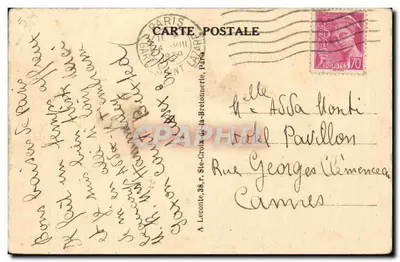 Paryż — Katedra Notre-Dame — widok z Seiny, wydawca A. Lecoule, n°32 — Rewers
