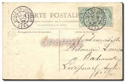 Uitzicht van de Buttes-Chaumont — Parijs — Collectie Petit Journal — Achterkant