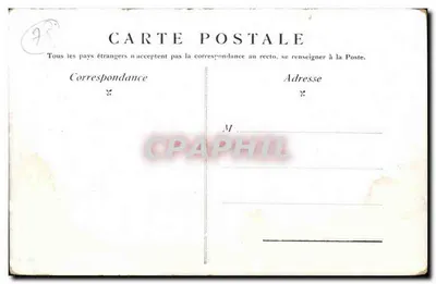 Paryż - La Comédie Française — widok budynku i placu — Rewers