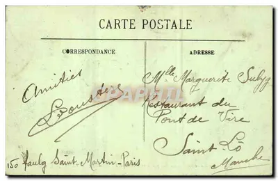 Paryż — Boulevar Montmartre widziany z Boulevar Poissonnière — LL. — Rewers