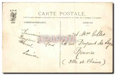 Paryż — Pałac Elysejski. Aleja Champs-Élysées — J. L. C. n°117 — Rewers
