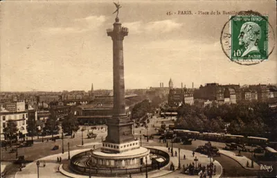 Place de la Bastille — Paris — Edições de Arte "Patras"
