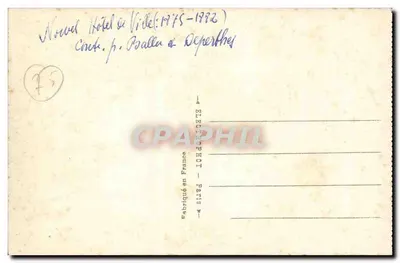 Paryż — Hotel de Ville — widok z Seiny — wydawca Boalla & Deperthey — Rewers
