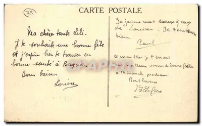 Paryż — Avenue de l'Opéra — wydawca Ellen, nr 2173 — Rewers