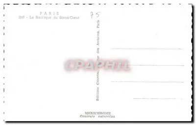 Basilica of the Sacred Heart — Paris — Editions Chantal — Back