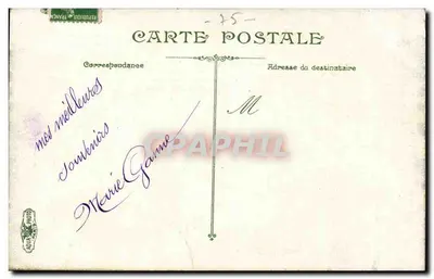 Paryż, Place Clichy — widok z Place Clichy z centralnym monumentem — wydawca nieznany, nr 2126 — Rewers