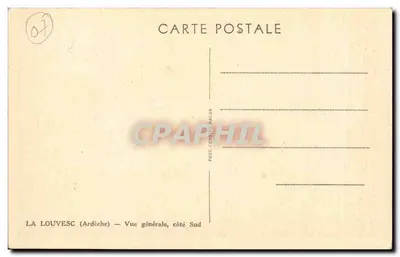La Louvesc (Ardèche) — Ogólny widok, strona południowa — Phot. Comales Macón — Rewers