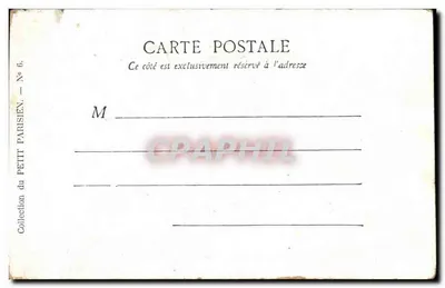 Paryż — Panthéon — Kolekcja Petit Parisien, nr 6 — Rewers