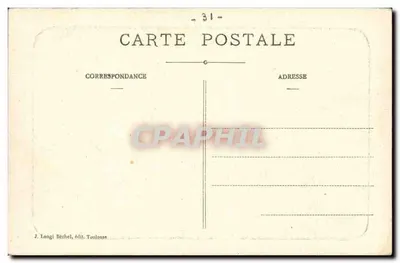 Toulouse — Ogród Lafayette — Statua Piotra Goudelina (Poeta, XVII wiek) — Rewers