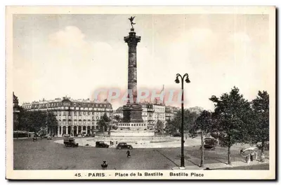Place de la Bastille — Paris — editor A. Leconte, n° 45