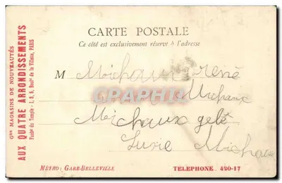 O Bois de Boulogne no Outono — O Pré Catelan, Ilha do Chalet de Bengali — B.F. Paris — Verso