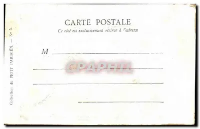 Paris — A Place de la République — Coleção do Petit Parisien, N° 5 — Verso