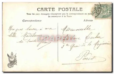 Menina jovem — retrato de busto — editor Palmié, n° 16 — Verso