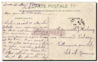 Pyrénées (1. seria) — Trasa doliny Lys — Gouffre Marie-Louise — Phototype Labouche Frères, Toulouse — Rewers
