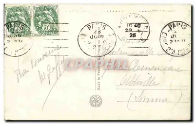 Mausoleo de los Muertos de las Batallas de Champagne — Exposición de Artes Decorativas — Adolphe Prost Arch. — Reverso