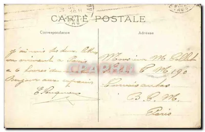 Paris — A Sorbonne — A.R. n°19 — Verso