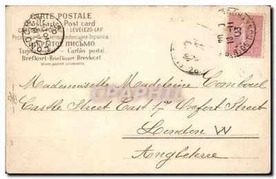 Anioł z białymi skrzydłami — Paryż, 13 maja 1903 — wydawca nieznany — Rewers
