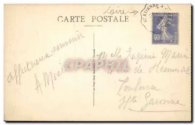 N.D. de l'Hermitage — A Prairie e suas Capelas — Impr. Fot. Henri Baudin & Cie Toulouse — Verso