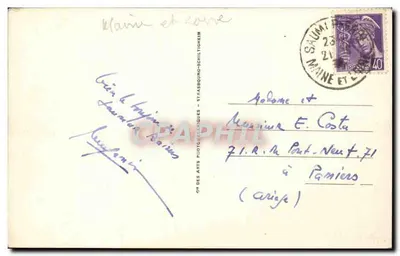Saumur — Ogólny widok z zamku — C° des Arts Photographiques - Sytrasboung-Schillichheim n°126 — Rewers